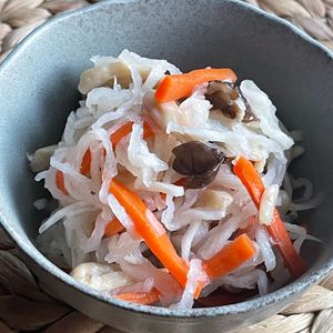 michuの作ってみた!投稿(切干大根としめじの甘酢和え)