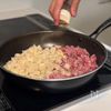 10分で完成!【れんこんそぼろ丼】の工程2