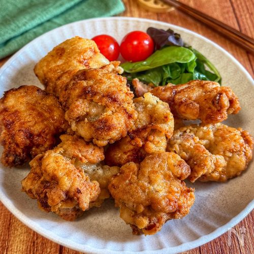食欲をそそる【味噌にんにく唐揚げ】お弁当にも◎