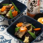揚げ茄子とさんまのあんかけ