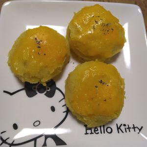 ももの作ってみた!投稿(裏ごしなくても滑らか♪【ひと口スイートポテト】トースターで♪)