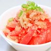まゆの作ってみた!投稿(トマトと新玉ねぎのまろやか醤油サラダ)
