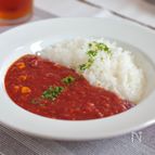 包丁使わず！ツナとコーンのトマトカレー