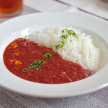 包丁使わず！ツナとコーンのトマトカレー