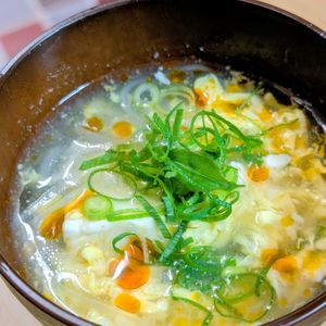 まゆのの作ってみた!投稿(春雨と豆腐のふわふわたまごスープ)