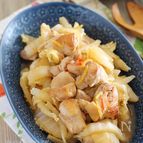めんつゆ使用で簡単♡鶏肉と白菜のさっぱり煮