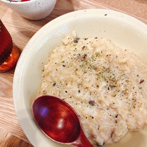 ryocoの作ってみた!投稿(【きのことベーコンのヘルシーリゾット】超簡単！和風で激旨♪)