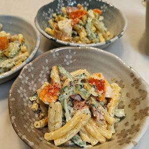るるる♪の作ってみた!投稿(卵とベーコンで《ゴーヤが美味しい♡マカロニサラダ》)