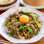 【ピーマンとひき肉のあんかけ丼】簡単ごはん泥棒！