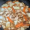 ほっこり【鶏ひき肉と冬野菜のあんかけ】の工程3