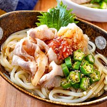 【梅おろし豚しゃぶうどん】疲労回復!暑い日にぴったり♡