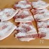 『豚肉とかぼちゃのにんにく醤油炒め』ご飯が進む♪たれが絡む☆の工程1