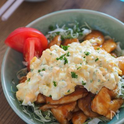 【揚げない】やわらかヘルシ-♡ささみの照り焼きチキン南蛮