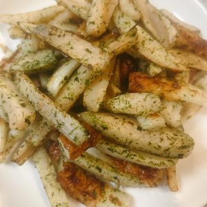 サラの作ってみた!投稿(【れんこんとちくわの磯辺焼き】)