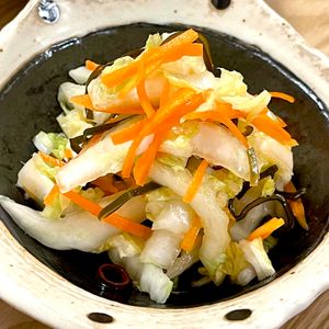 michuの作ってみた!投稿(揉むだけ～《白菜と人参の塩昆布♡甘酢サラダ》)