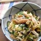 5分de完成♡お箸が止まらない♡蒸し鶏とザーサイの中華和え♡