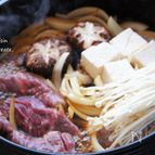 豆腐と新玉ねぎのすき焼き肉風