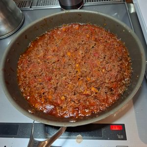 愛犬小太郎の作ってみた!投稿(本格簡単ボロネーゼ☆フライパン1つで超美味しい!)