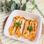 【簡単おつまみ・おかず】ちくわのキムチクリームチーズ焼き
