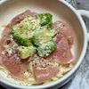 968467の作ってみた!投稿(簡単あえてのせるだけ♡生ハムとアボカドのクリームチーズパスタ)