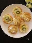 焼きフルーツの餃子ピザ