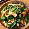 レンジで5分!【小松菜の鶏がらお浸し】胡麻油香る♩
