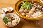 柚子こしょう香る鶏だんごときのこの寄せ鍋