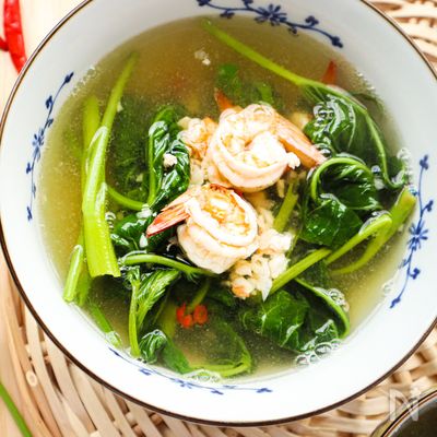 空芯菜の食べ方はスープがおすすめ！ベトナム家庭料理風のスープ