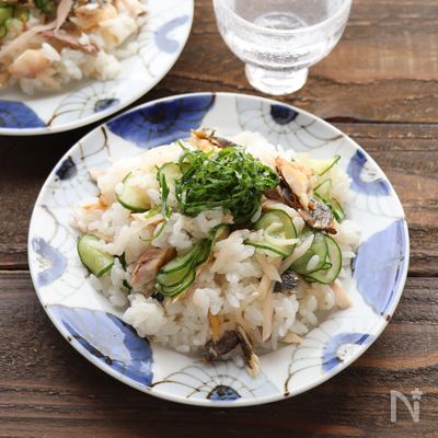 新生姜とあじの干物のちらし寿司