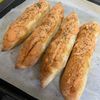 パン屋でバイトしたいの作ってみた!投稿(ガーリックフランスと明太フランス。)