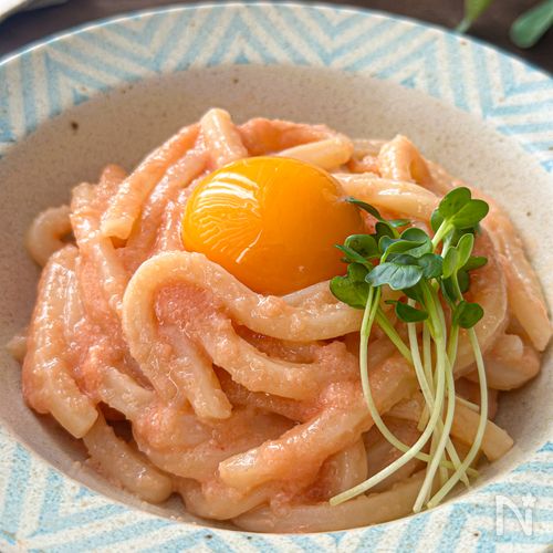 レンチンで完成！【明太ロゼうどん】