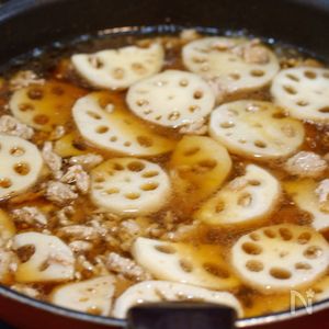 れんこんの甘辛♡そぼろあんかけ【#簡単 #節約】 | レシピサイトNadia