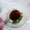 大葉が残っていたので「鶏ささ身肉の大葉ポン酢和え」の工程4