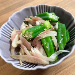 ゆかりの作ってみた!投稿(【オクラとみょうがのさっぱり甘酢和え】これは定番化する♡)