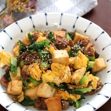 ご飯がすすむ！小松菜と厚揚げのオイスターソース炒め