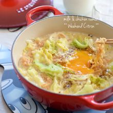 春キャベツ入り♪ミルクチキンラーメン