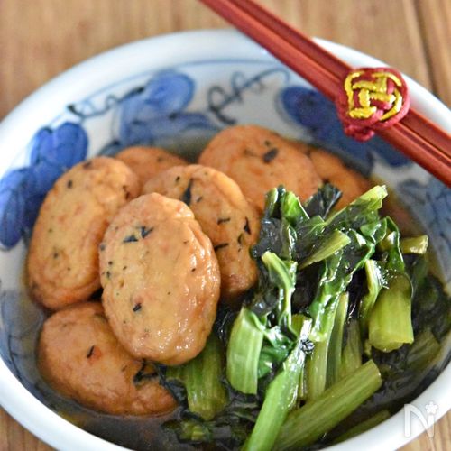 小松菜とがんもどきのうま煮【作り置き】