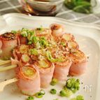 『一口でパクっ！』ベーコンのネギ串焼き