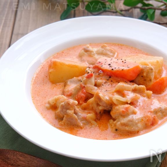 ＊具沢山トマトクリームチキンシチュー＊