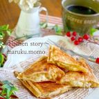 サクサク！アップルパイ風ホットサンド（裏ワザりんごジャム入）