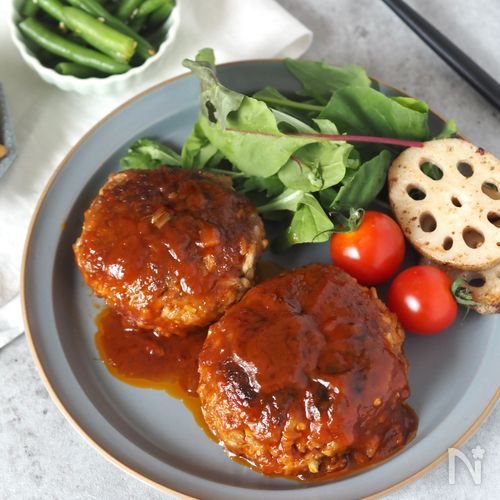 節約×腸活に!子どもも好きな【えのきバーグ】