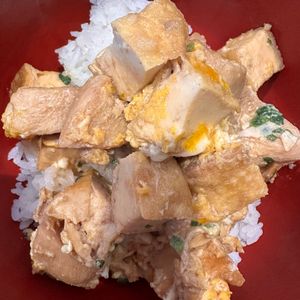 イトマルの作ってみた!投稿(【鶏肉と厚揚げのとろとろ親子丼】包丁不要♡洗い物激減！)