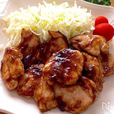 たまには違った感じで♡鶏むね肉の洋風生姜焼き