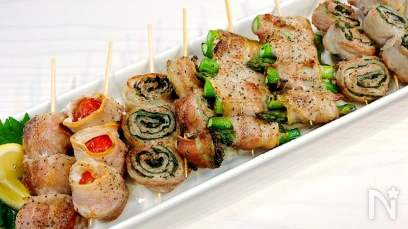 宅飲みに 魚焼きグリルde簡単 豚バラの串焼き By のりp Noripetit レシピサイト Nadia ナディア プロの料理 家のおいしいレシピ