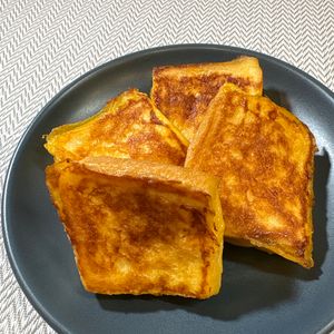 楽ラク手抜キッチン🐶🐾の作ってみた!投稿(白だしがかくし味！味見が止まらない【和風フレンチトースト】)