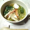 M＊Pの作ってみた!投稿(すぐ完成✨『小松菜とカニカマのスープ』)