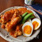 手羽元と大根のバーベキューソース煮