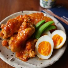 手羽元と大根のバーベキューソース煮
