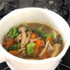 【豚肉のカレー豆乳スープ】具だくさんで大満足♪の工程3