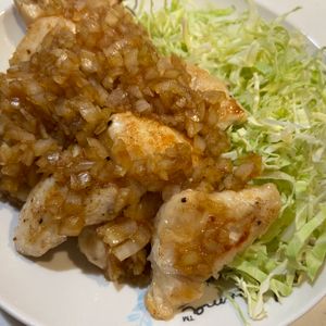 akkoの作ってみた!投稿(ワンパン10分！【ささみのオニオンソースソテー】ご飯すすむ♩)